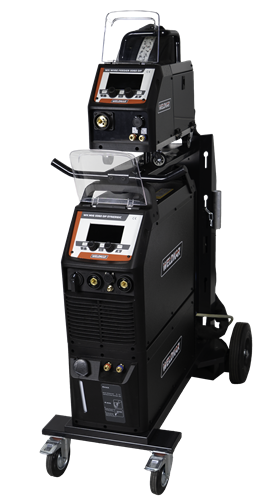 Nieuw! Weldkar dubbel pulse watergekoelde 500a MIG 5060 DP Synergic - 400 Volt